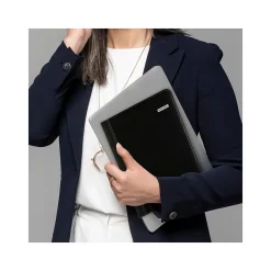 Executive Faux Leather Padfolio, Black (70-290-05-25)<AT-A-GLANCE New