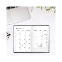 Journals|AT-A-GLANCE Fine Diary Pocket Hardcover 2025 Weekly and Monthly Diary, 2.75
