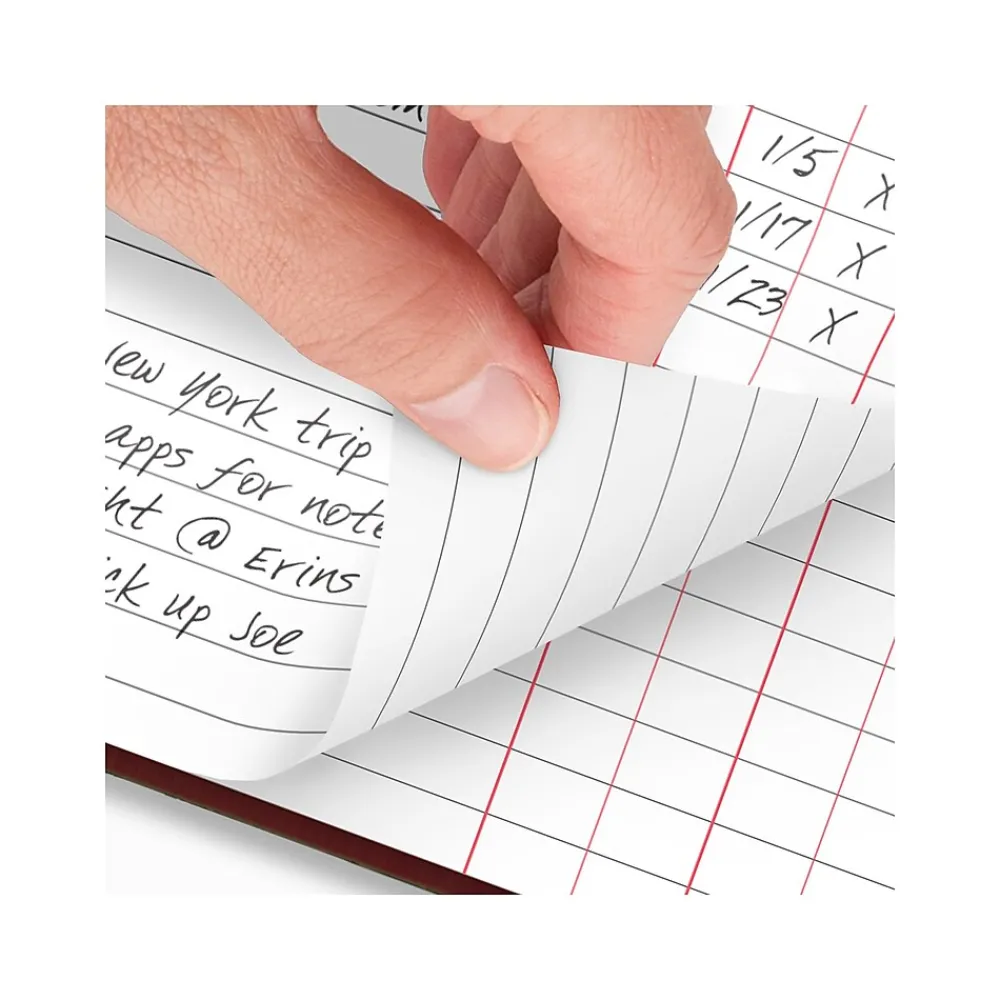 Journals|AT-A-GLANCE Standard Hardcover 2025 Daily Diary, 7.75" x 12", Ruled, Red (SD377-13-25)