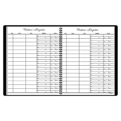 Accounting & Record Journals*AT-A-GLANCE Wirebound Visitor Book, 8.5" x 11", Black (80580 05)