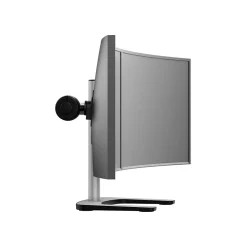 Sale Atdec Adjustable Dual Monitor Desk Mount for Monitors Up to 26.5 lbs., Silver (VFS-DH)
