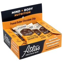 Atlas Gluten Free Chocolate Protein Bar, 1.9 oz., 10 Bars/Box 2/Box (600-02138)