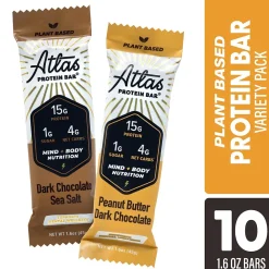 Atlas Gluten Free Chocolate Protein Bar, 1.6 oz., 5 Bars/Box 2/Box (600-02139)