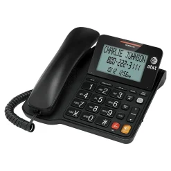 AT&T ATTCL2940 Single Line Corded Phone, Black