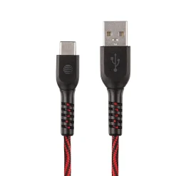 Charge and Sync USB to Type-C Cable, 10 ft., Red, (TCB10-RED)<AT&T Hot