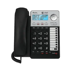 AT&T ML17929 2-Line Corded Phone, Black/Silver