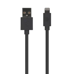 PVC Charge and Sync Lightning Cable, 10 ft., Black, (PVLC10-BLK)<AT&T