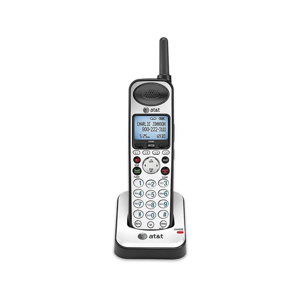 AT&T SynJ 4-Line Cordless Phone, Silver/Black (SB67108)