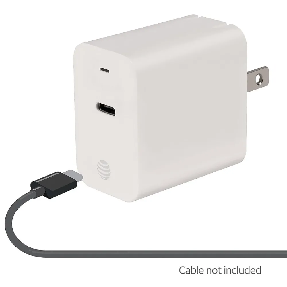 Type-C Power Adapter, 18-Watt, White, (PDC18)<AT&T Online