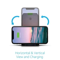 Wireless Charging Stand with Quick Charge 3.0 Rapid Charger, Black (CETWCS10)<AT&T Outlet