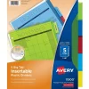 Dividers|Avery Big Tab Insertable Plastic Divider, 5 Tabs, Multicolor, 1 Set (11900)