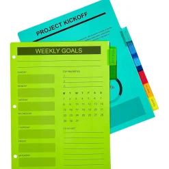 Dividers|Avery Big Tab Insertable Plastic Divider, 8 Tabs, Multicolor, 1 Set (11901)