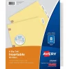 Dividers|Avery Big Tab Insertable Paper Dividers, 8 Tabs, Clear, Copper Reinforced (23285)
