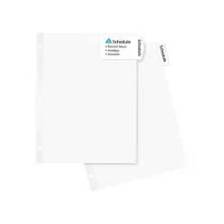 Dividers|Avery Big Tab Printable Divider, 5-Tab, White (14436)