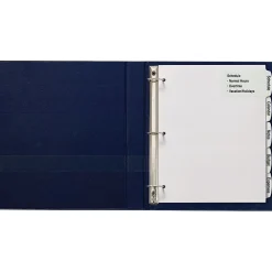 Dividers|Avery Big Tab Printable Paper Dividers with Large White Labels, 5 Tabs, White, 4 Sets/Pack (14438)