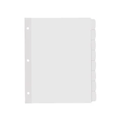 Dividers|Avery Big Tab Printable Paper Dividers with White Labels, 8 Tabs, 20 Sets/Pack (11435)