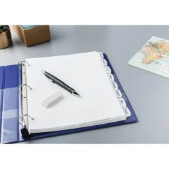 Dividers|Avery Big Tab Write & Erase Plastic Dividers, 8 Tabs, White (16371)
