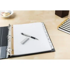 Dividers|Avery Big Tab Write & Erase Paper Dividers, 8 Tab, White, 48 Sets/Carton (23078CT)