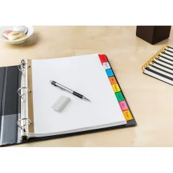 Dividers|Avery Big Tab Write & Erase Paper Divider, 8 Tabs, Multicolor, 1 Set (23079)