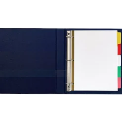 Dividers|Avery Big Tab Write & Erase Paper Dividers, 5 Tabs, Multicolor, Gold Reinforced (23076)