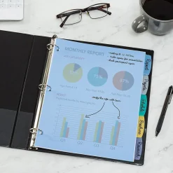 Dividers|Avery Big Tab Write & Erase Plastic Dividers, 5 Tabs, Multicolor (16170)