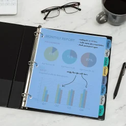 Dividers|Avery Big Tab Write & Erase Plastic Divider, 8 Tabs, Multicolor, 1 Set (16171)