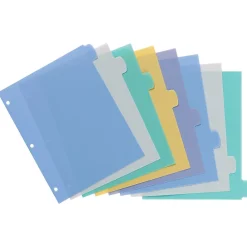 Dividers|Avery Big Tab Write & Erase Plastic Divider, 8 Tabs, Multicolor, 1 Set (16171)