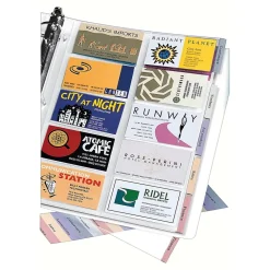 Sheet Protectors|Avery Binder Pockets, 3-Hole Punched, Clear, 5/Pack (76004)