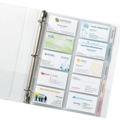 Sheet Protectors|Avery Binder Pockets, 3-Hole Punched, Clear, 5/Pack (76004)