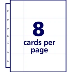 Sheet Protectors|Avery Business Card Sheet Protectors, 5.5