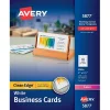 Business Cards*Avery Clean Edge Business Cards, 2" x 3 1/2", Matte White, 400 Per Pack (5877)