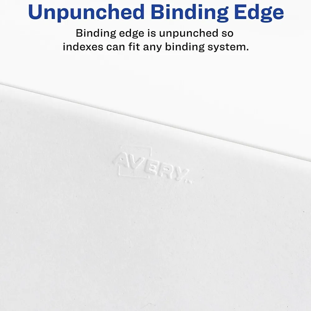 Dividers|Avery Collated Preprinted Dividers, 25-Tabs, White, Set (01434)