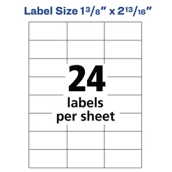 Labels|Avery Copier Address Labels, 1-3/8