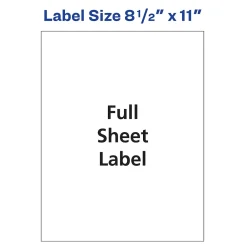 Online Avery Copier Shipping Labels, 8-1/2
