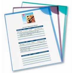 Pocket Folders|Avery Corner Lock Smooth Presentation Folder with Fasteners, Assorted, 6/Pack (72262)