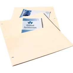 Dividers|Avery Double Pocket Paper Dividers, Untabbed, Manila, 5 Dividers/Pack (03075)