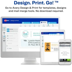 Online Avery Easy Peel Inkjet Shipping Labels, 2