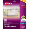 Hot Avery Easy Peel Inkjet Shipping Labels, 3-1/3" x 4", Clear, 60 Labels/Pack (18664)