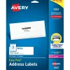 Outlet Avery Easy Peel Laser Address Labels, 1-1/3" x 4", White, 350 Labels/Pack (5262)