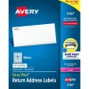 Discount Avery Easy Peel Laser Return Address Labels, 1/2" x 1-3/4", White, 8,000 Labels/Pack (5167)