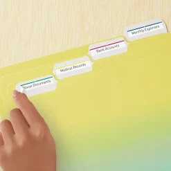 Labels|Avery Easy Peel Laser/Inkjet File Folder Labels, 2/3