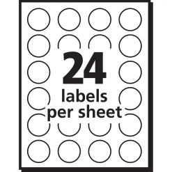 Labels|Avery Easy Peel Laser/Inkjet Multipurpose Labels, 3/4