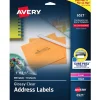 Online Avery Easy Peel Laser/Inkjet Address Labels, 1" x 2-5/8", Glossy Clear, 300 Labels/Pack (6521)