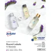 Labels|Avery Easy Peel Laser/Inkjet Round Labels, 3/4" Dia, Glossy Clear, 400 Labels/Pack (4222)