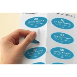 Labels|Avery Easy Peel Laser/Inkjet Oval Print to the Edge Labels, 1-1/2