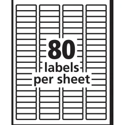 New Avery EcoFriendly Laser/Inkjet Return Address Labels, 1/2