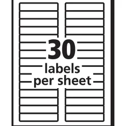 Labels|Avery EcoFriendly Laser/Inkjet File Folder Labels, 2/3