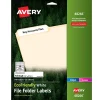 Labels|Avery EcoFriendly Laser/Inkjet File Folder Labels, 2/3" x 3-7/16", White, 750 Labels/Box (48266)