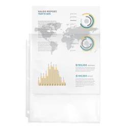 Sheet Protectors|Avery Economy Lightweight Sheet Protectors, 8-1/2" x 11", Semi-Clear, 50/Box (74098)