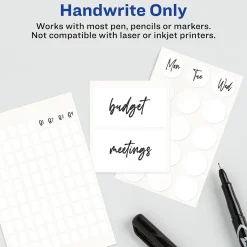 Labels|Avery Erasable Multipurpose Labels, 7/8